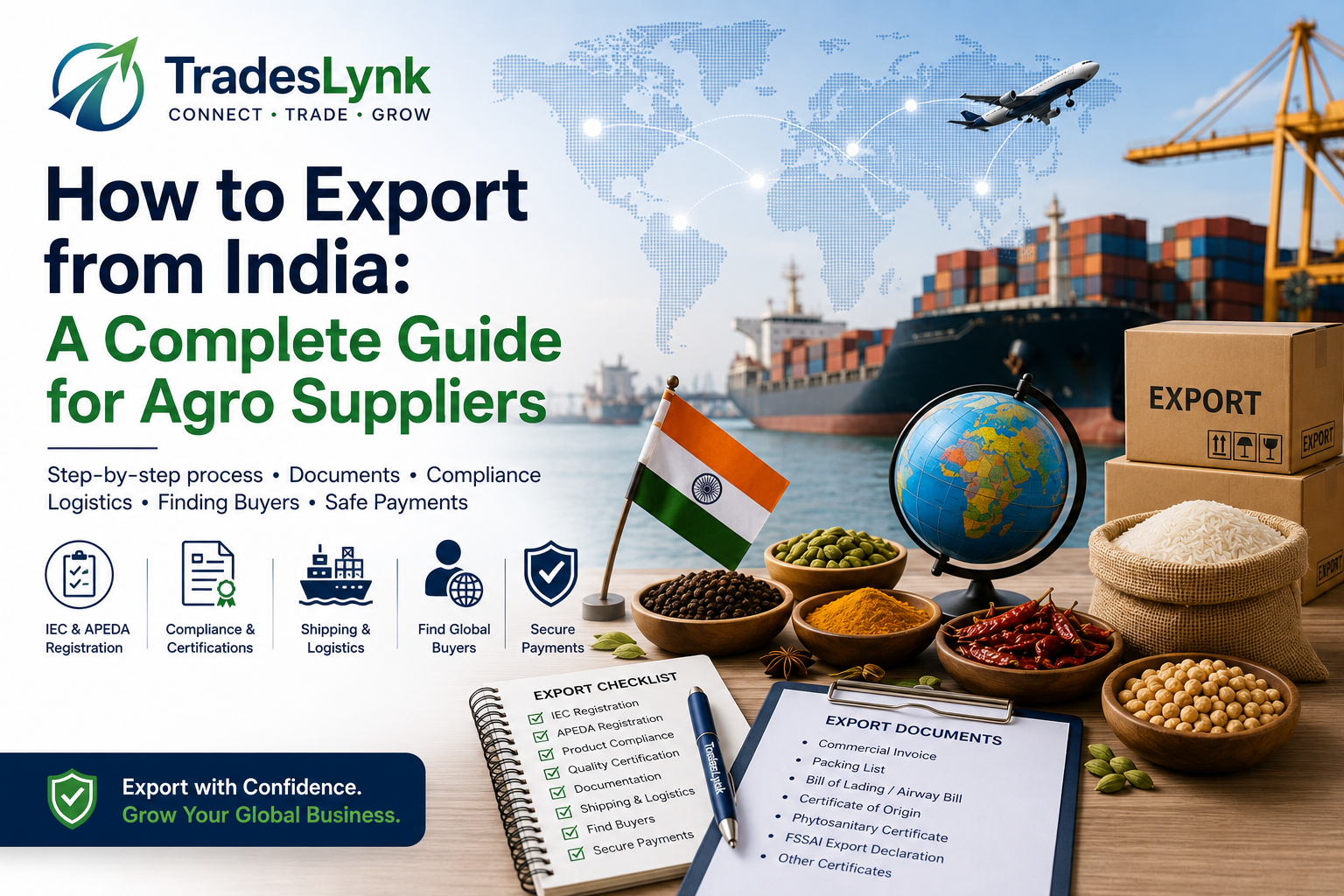 How to Export from India: A Complete Guide for Agro Suppliers